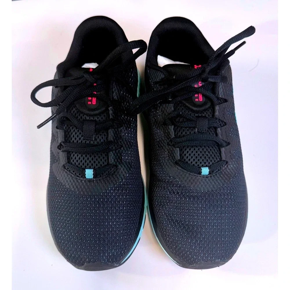 Under‎ Armour Charged Impulse Womens Running Shoes Black Blue Pink Sneakers